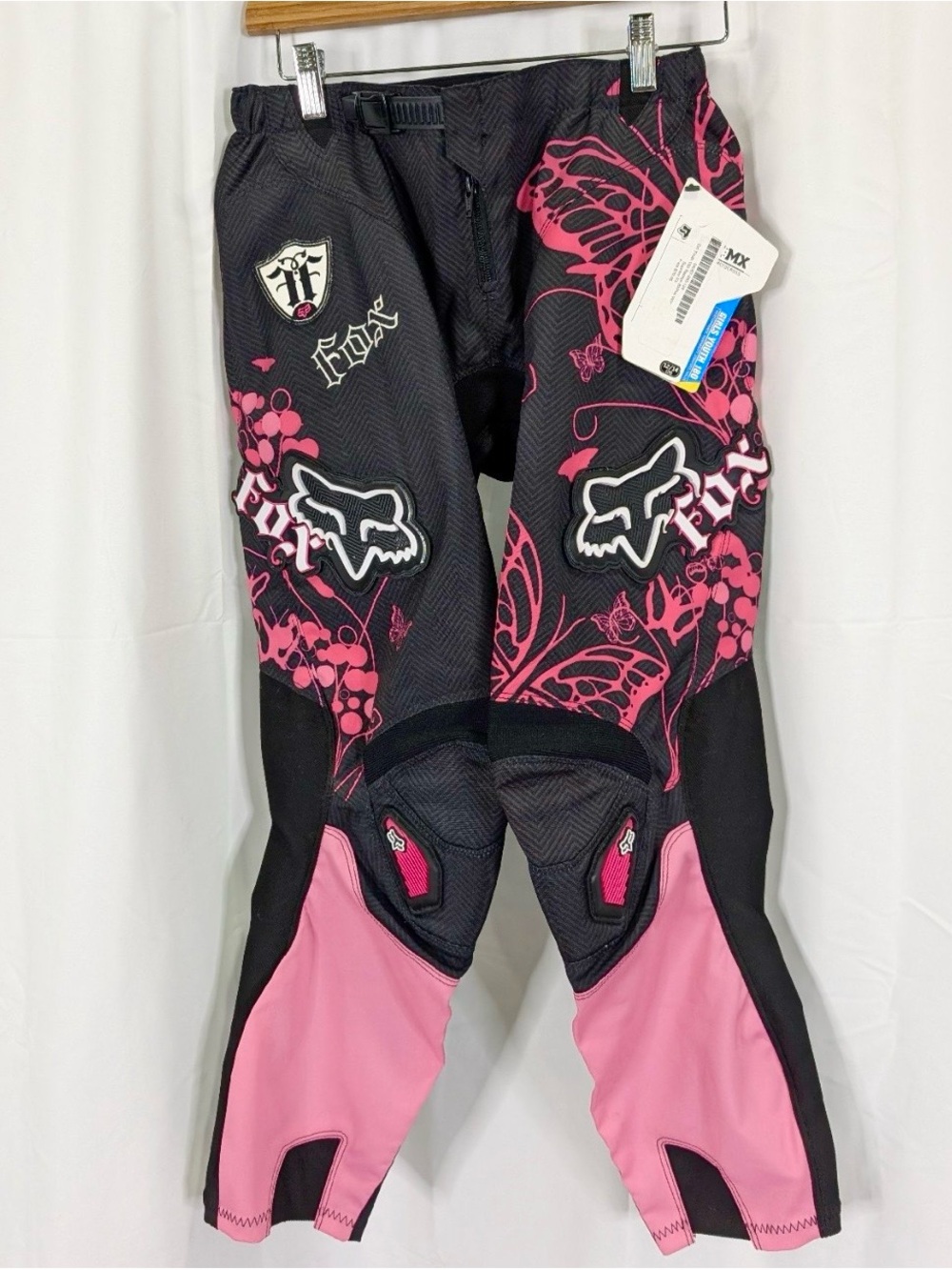 Fox Girls Black/Pink Motocross Dirtbike Pants